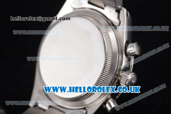 Rolex Pre-Daytona Chrono Miyota OS20 Quartz Stainless Steel Case/Bracelet with White Dial - Click Image to Close